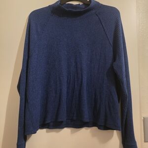 Abercrombie & Fitch Navy Cowl Neck Sweater